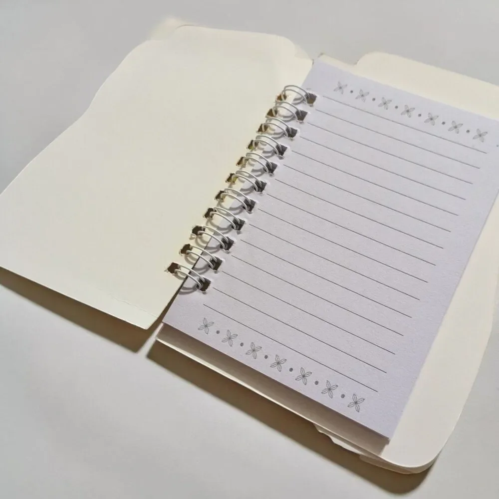 Mini Spiral Mirror Notebooks Set of 2, Labubu Style, Snoopy, Coca-Cola Starbucks